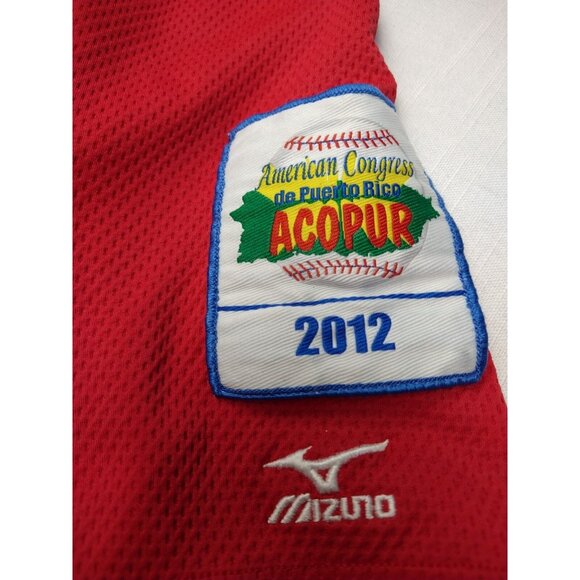 MIZUNO JERSEY AMERICAN CONGRESS PUERTO RICO BASEBALL ACOPUR 2012 #13 CRESPO RARE - Picture 3 of 7